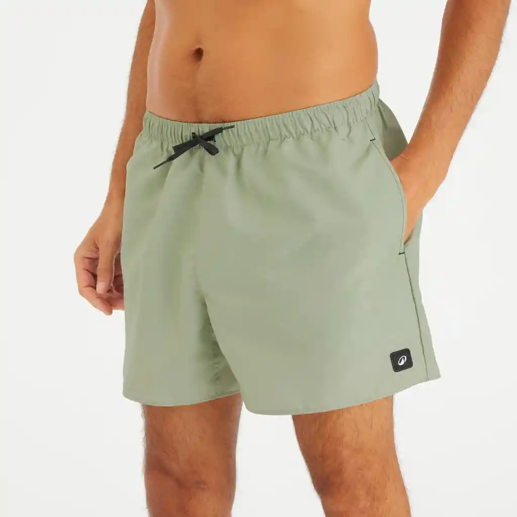 Pantaloneta de Baño Para Hombre - Verde Oliva Claro