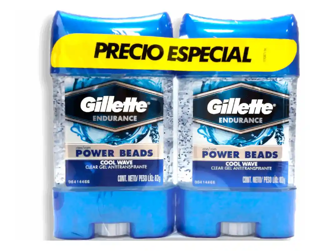 Gillette Pack Endurece Desodorante en Gel Power Beads