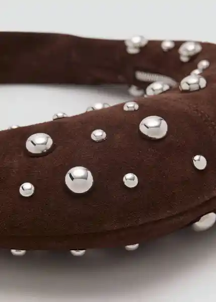 Bolso M Moa Chocolate Talla 99 Mujer Mango