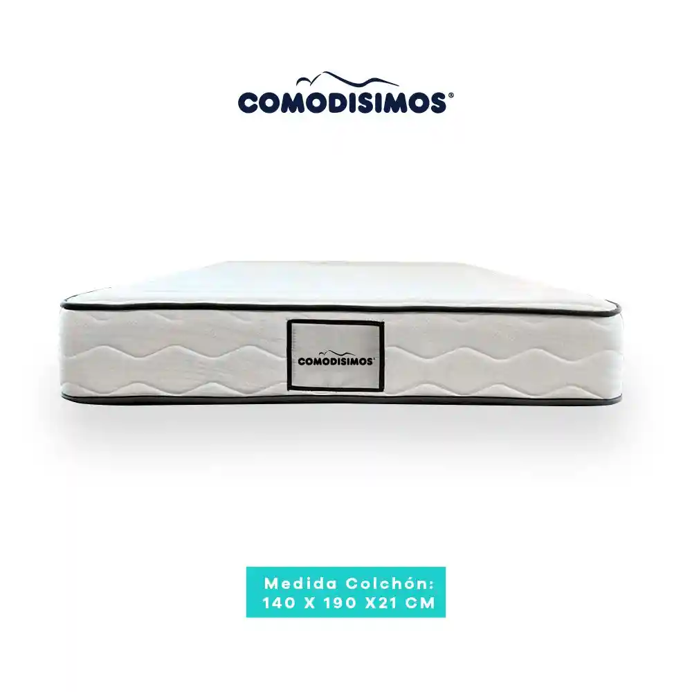 Colchón Comodisimos Doble (140 X 190 Cm) Access Classic Foam Espumado Firme
