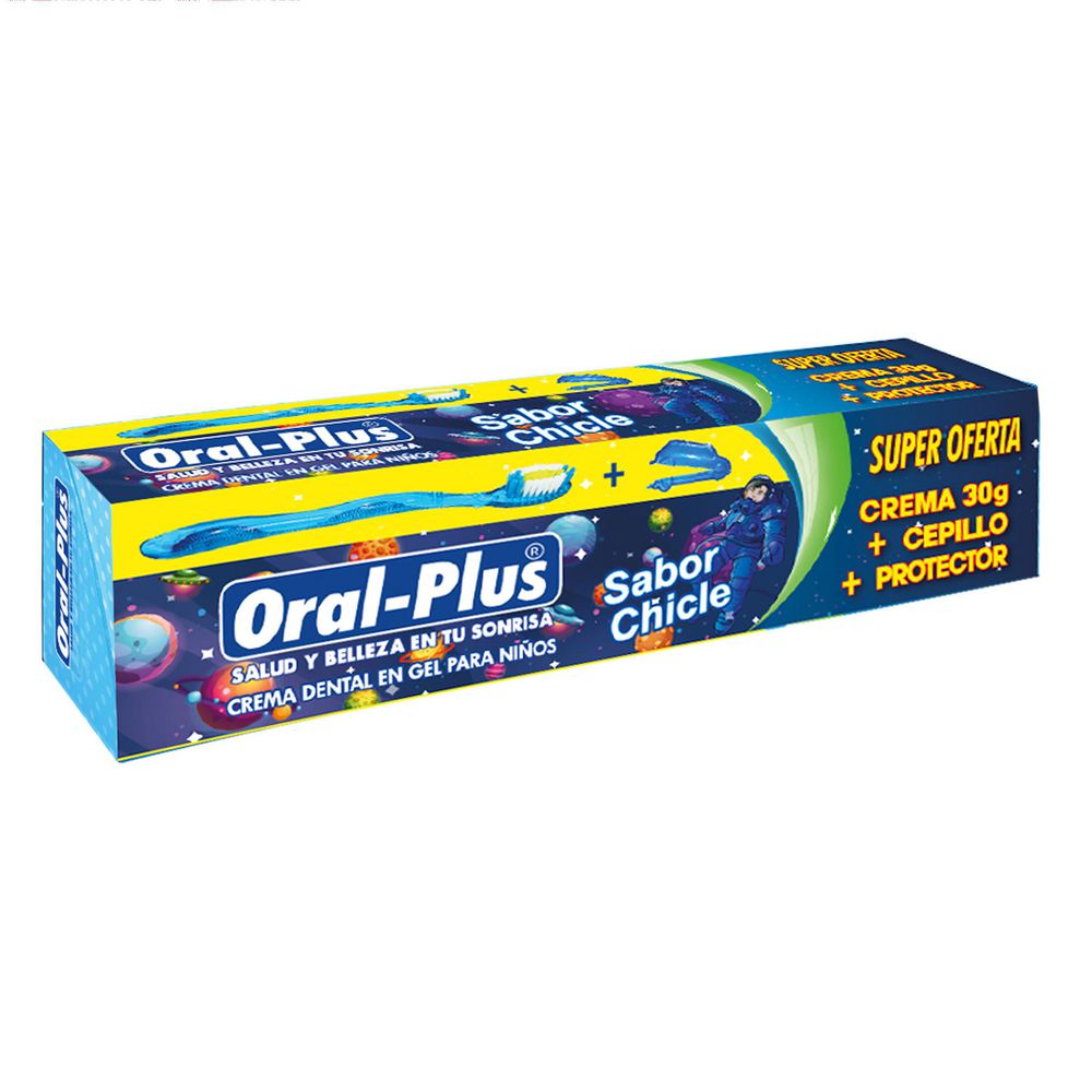 Oral-Plus Kit Cepillo + Crema + Protector Niños Oralplus 3 und