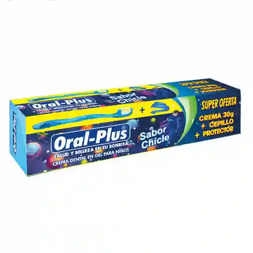 Oral-Plus Kit Cepillo + Crema + Protector Niños Oralplus