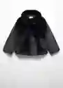 Abrigo Cande Negro Talla 13 Niña Mango