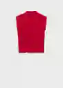 Top Hemin Rojo Talla S Mujer Mango