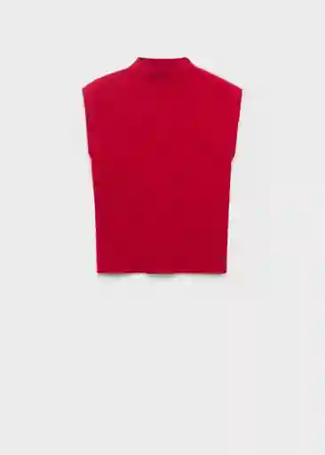 Top Hemin Rojo Talla S Mujer Mango