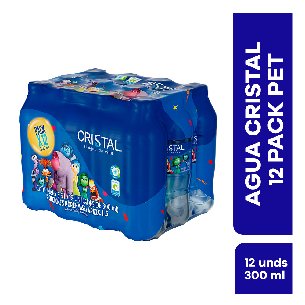 Cristal Agua Natural sin Gas 300 ml