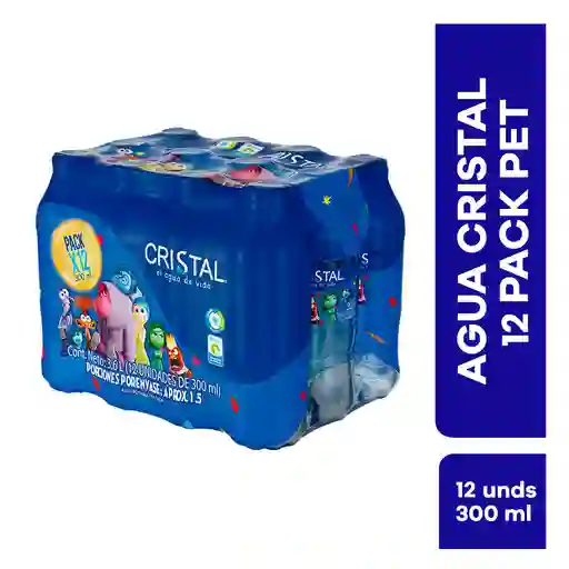 Cristal Agua Natural sin Gas