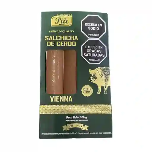Salchicha de Cerdo Alimentos Piu Tipo Viena (300 Gr)
