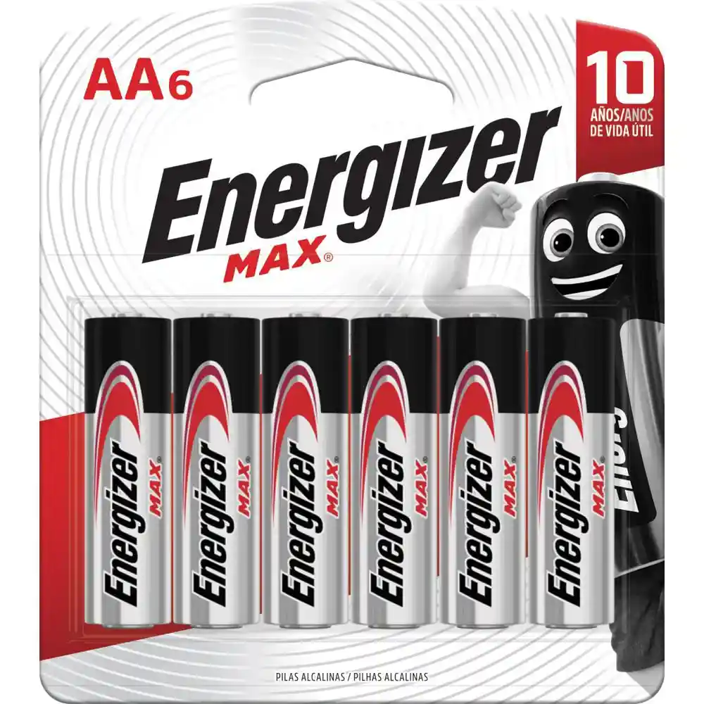 Pila Alcalina Max Aa-6 Energizer E303564500
