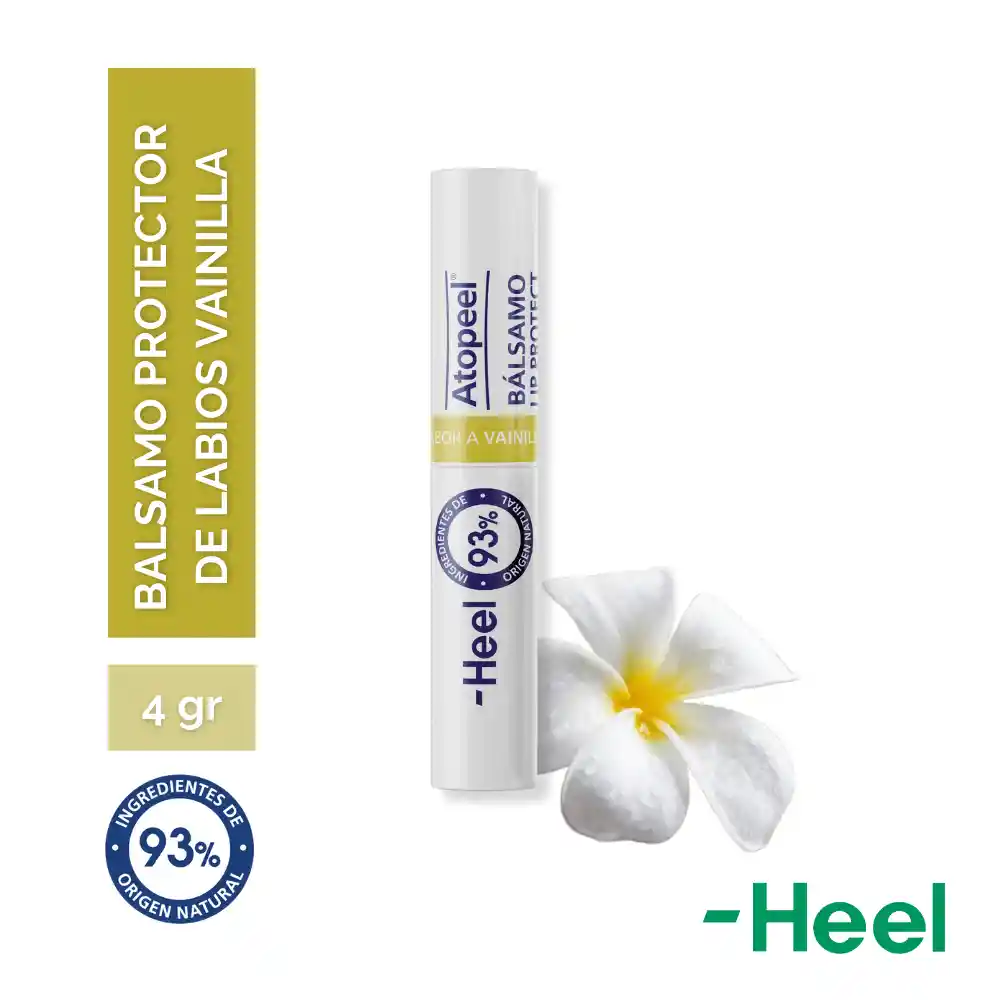 Balsamo Labial Atopeel Heel Sabor Vainilla