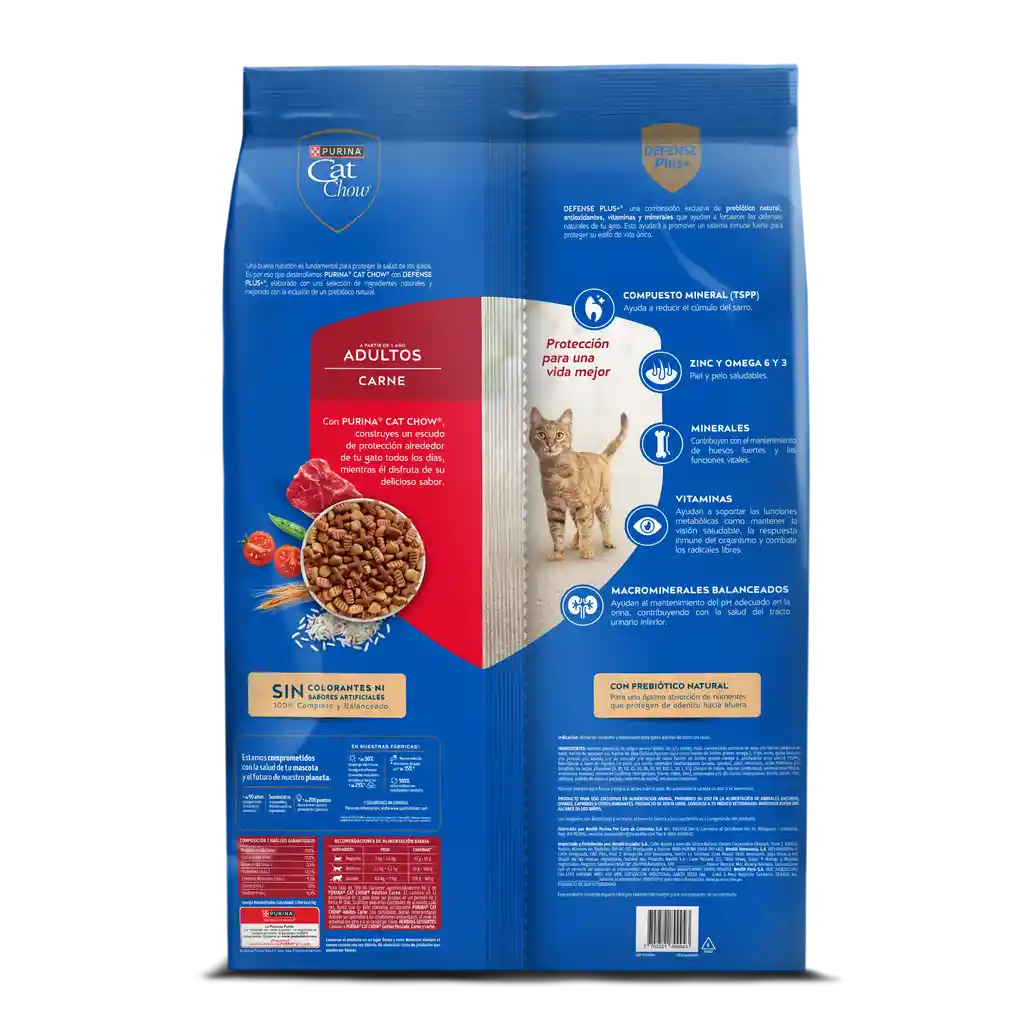 Comida para gatos Purina Cat Chow adulto carne x 15kg OFERTA