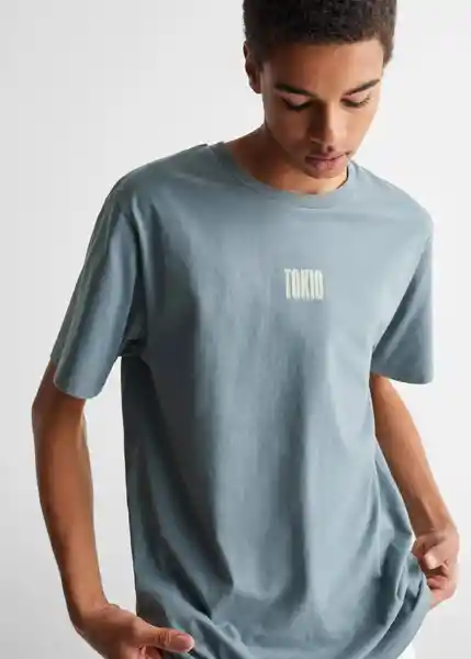 Camiseta Tokio Azul Talla 20 Mango Teen Boy Mango