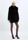 Abrigo Brindis Negro Talla S Mujer Mango