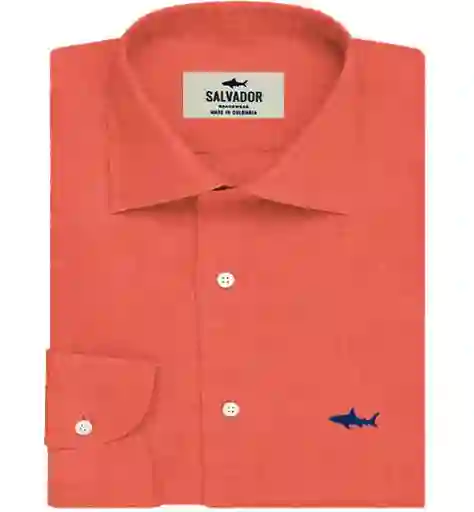 Camisa Hombre Terracota Talla S Salvador Beachwear