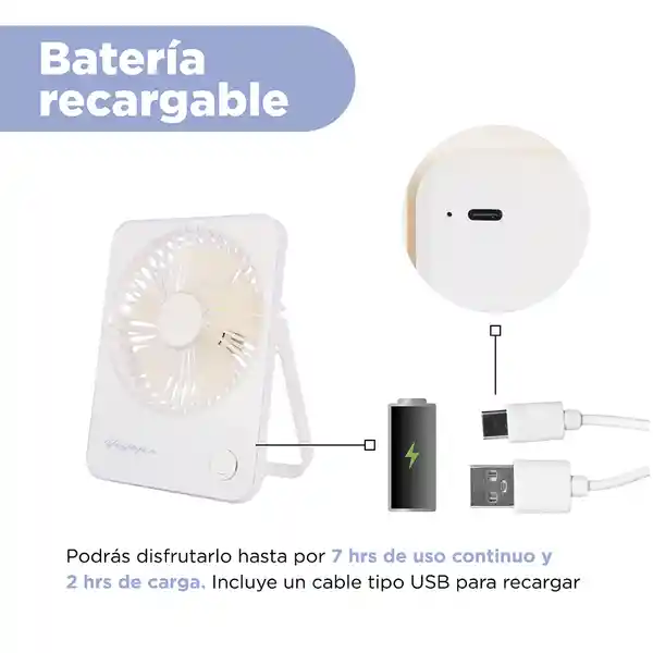 Ventilador Plegable Blanco Miniso
