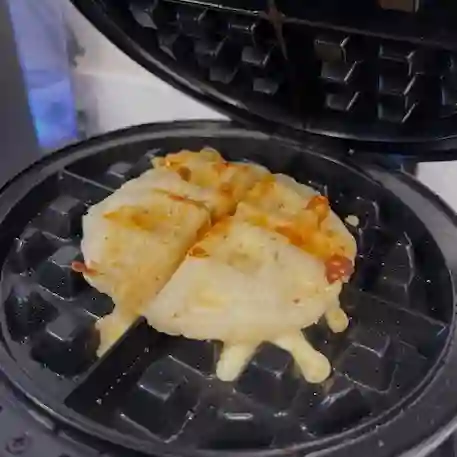 Arepa de pepperoni y queso bajo en grasa