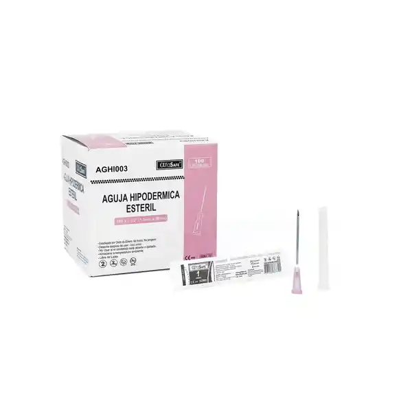   Alfa Safe  Aguja Hipodermica Desechable 1 