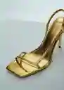 Sandalias Capsy Oro Talla 39 Mujer Mango