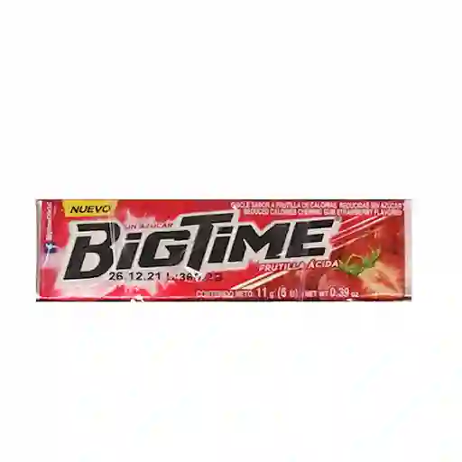   Big Time  Chicle Frutilla Acida 