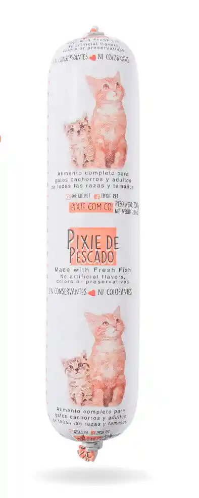 Pixie Dieta Horneada de Pescado para Gatos Adultos y Gatitos