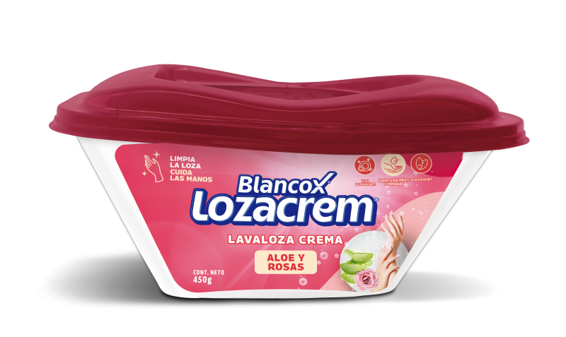 Blancox Loza Crem Lavaloza con Aloe Vera y Rosas 450 g