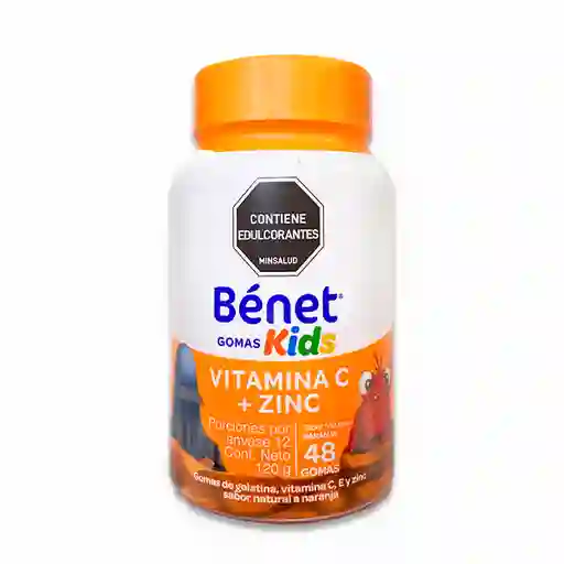 GOMAS VITAMINA C/ZINC 48 UNIDADES