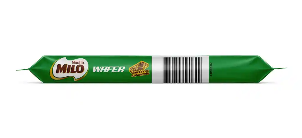 Galleta wafer de chocolate, rellena de crema de MILO 33 gr