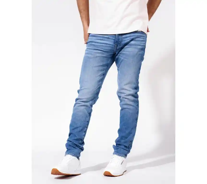 Jean Athletic Skinny Azul Talla 33 X 30 Hombre American Eagle