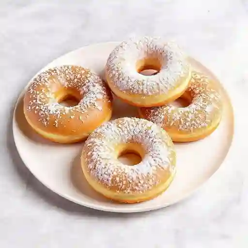 Donas espolvoreadas x4