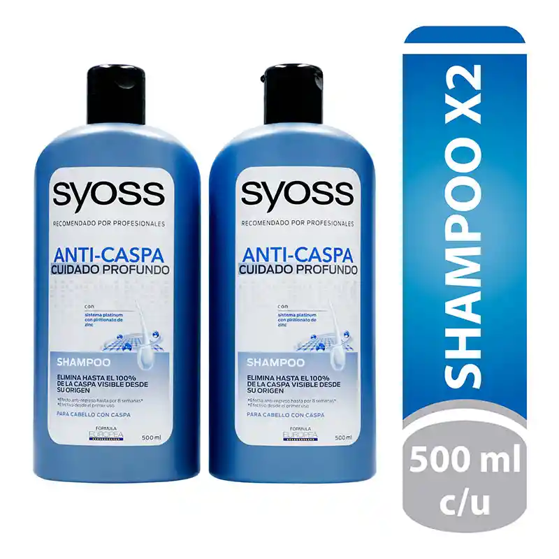 Syoss Shampoo Anticaspa Cuidado Profundo