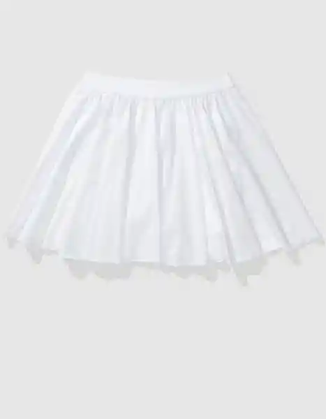 Falda Aerie Blanco Talla: X-SMALL 1568100 American Eagle