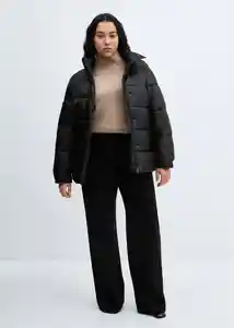 Abrigo Anorak Snowy Negro Talla 25 Mujer Mango