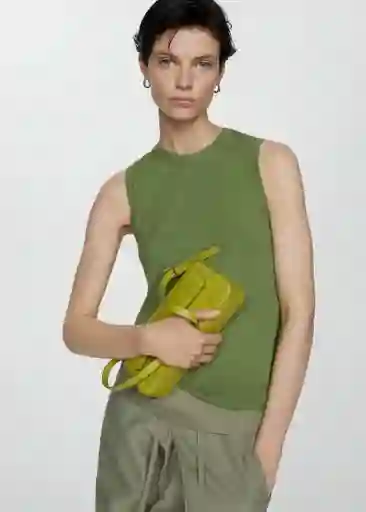 Top Gales Verde Talla S Mujer Mango