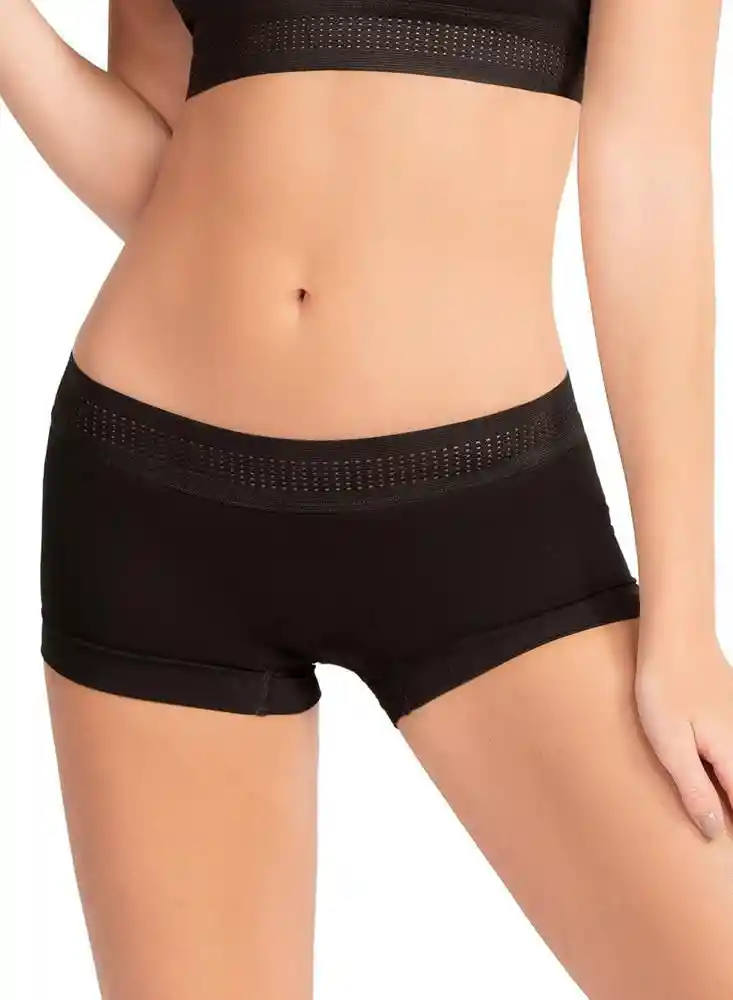 Boxer Con Elastico Malla S-negro