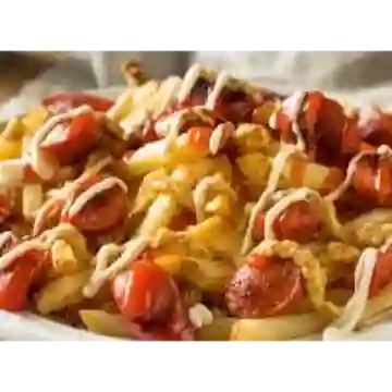 Salchipapa Mixta