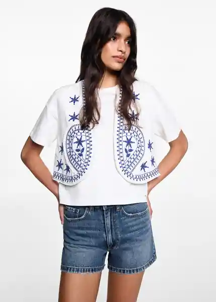 Short Bajo Tejano Oscuro Talla 19 Teen Mango