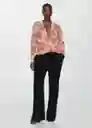 Blusa Cristal Crudo Talla S Mujer Mango