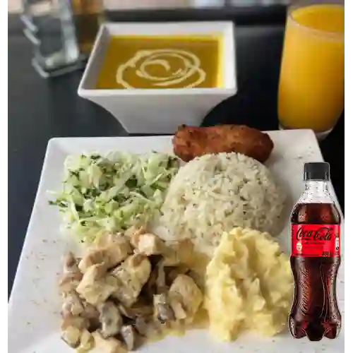 Combo Almuerzo Ejecutivo + Coca Cola Sin Azúcar 400 ml