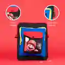 Bolso Crossbody Cuadrado Colección Mario Bros Negro Miniso