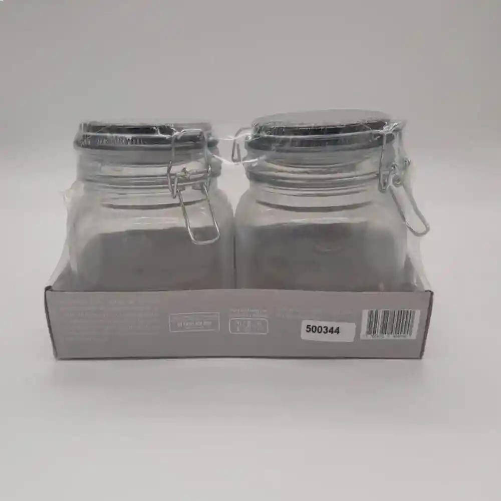 Set X2 Frascos de Vidrio Finlandek Combo 10