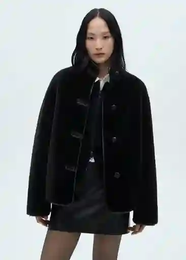 Chaqueta Mozart Negro Talla M Mujer Mango