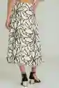 Falda Cikoya Color Marfil Talla 14 Ragged