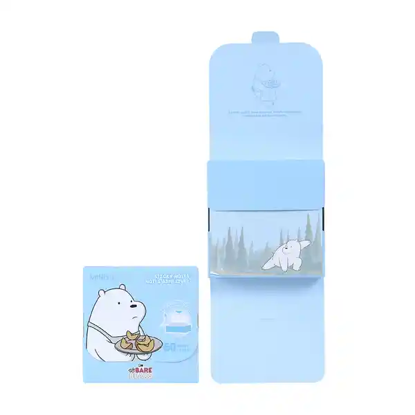 Postit 60 Hojas we Bare Bears Polar Miniso