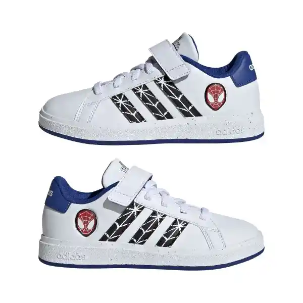 Adidas Zapatos Grand Court Spider-man El K Niño Blanco 3 IF0925