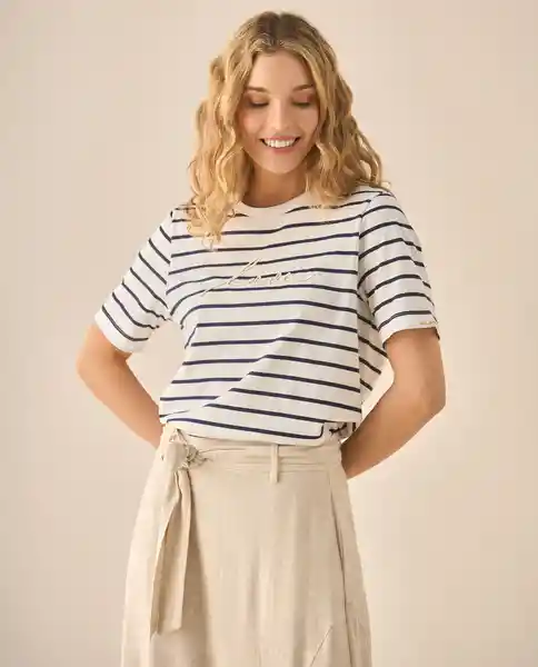 Camiseta Azul Marinero Ultraoscuro Talla XL 603G014 Esprit