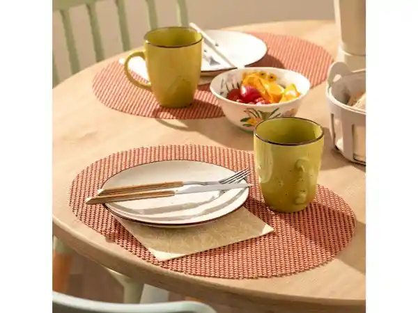 Set Individuales Waffle Salmón Casaideas