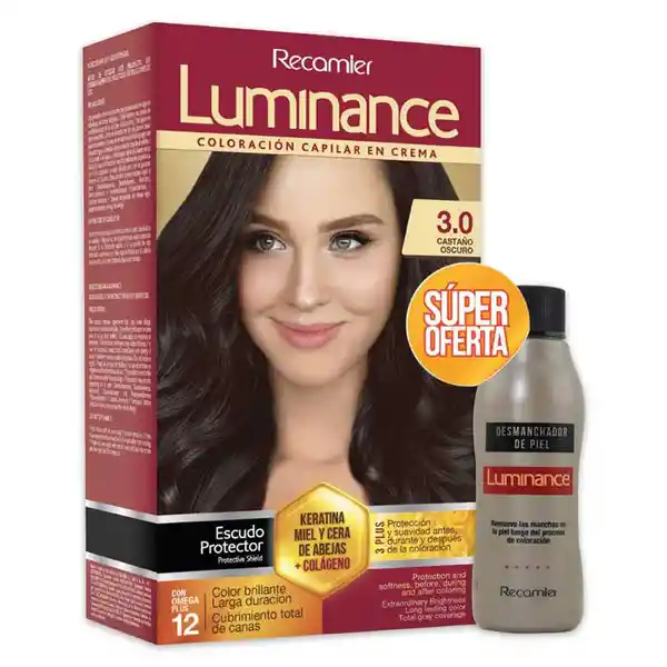 Luminance Kit Coloración Capilar Tono 3.0 + Desmanchador de Piel