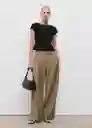 Camiseta Sandri Negro Talla L Mujer Mango