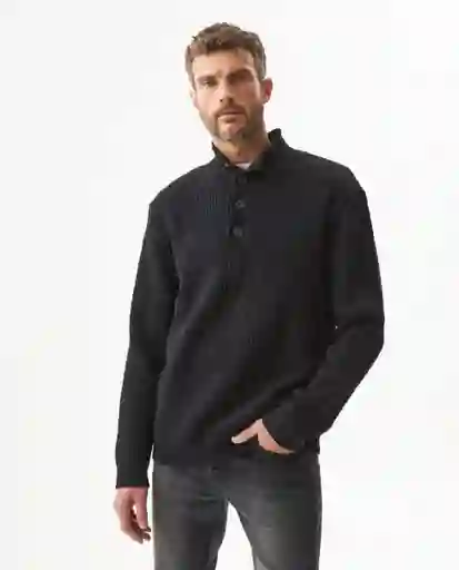 Suéter Winter Masculino Negro Sombrío Ultraoscuro TL Chevignon