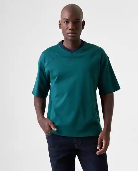 Camiseta Hombre Verde Talla S 842G005_VER195220 Americanino